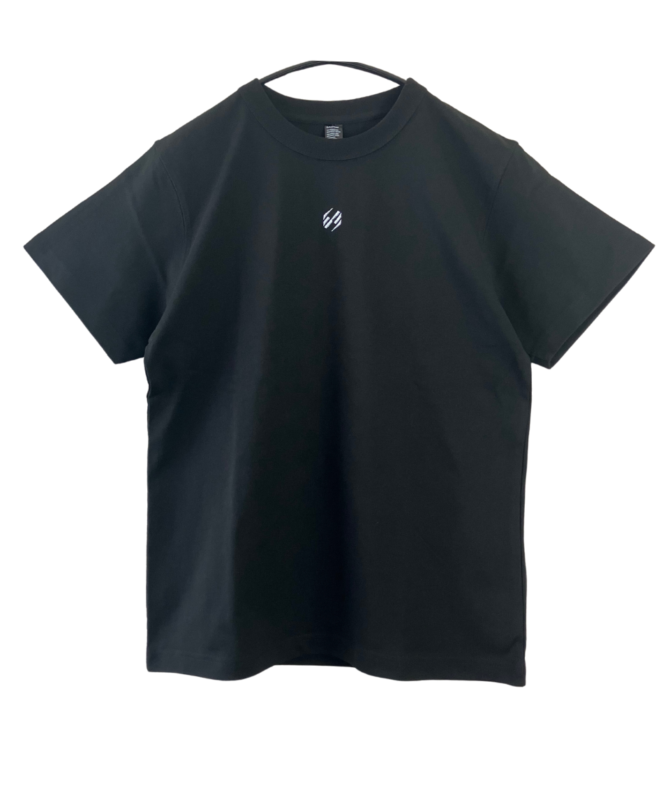 《数量限定》【ESVLOGオリジナル】ロゴ刺繍半袖Tシャツ［カラー黒/白 選択できます］